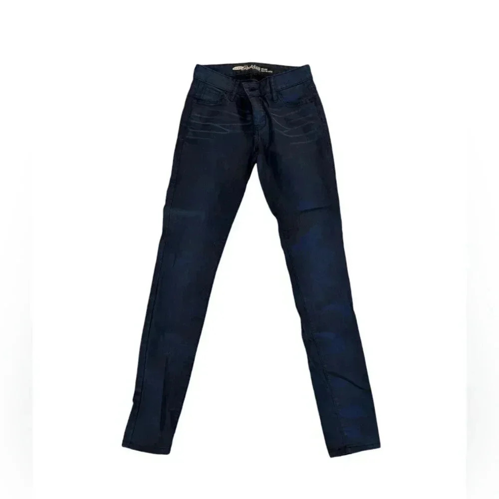 Women's Old Navy Skinny Mid- Rise Navy Blue Jeans SZ 2